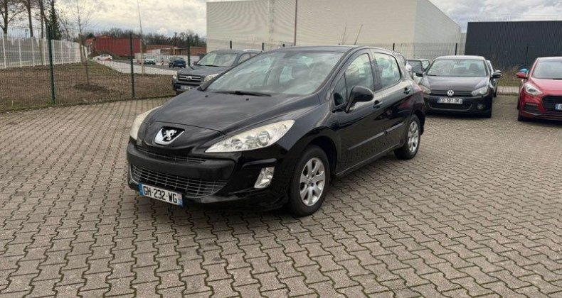 Peugeot 308 1.4i 95ch, berline, noir, 5 cv, portes, 