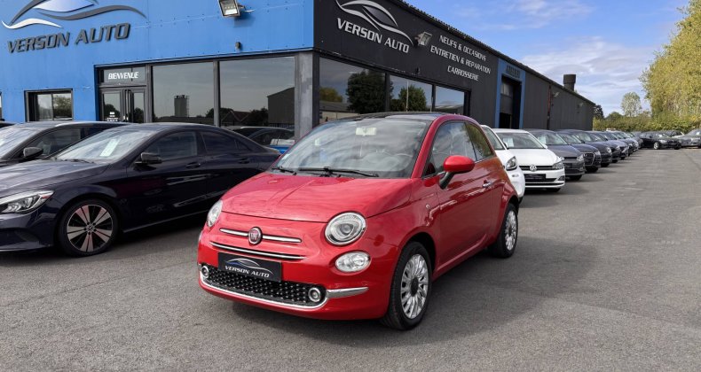 Fiat 500 1.2 69 LOUNGE GPS TOIT PANO TEL CLIM REG