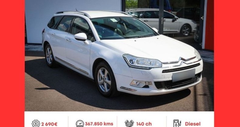 Citroen C5 2.0 HDi Exclusive break 140ch 1Ã¨re main